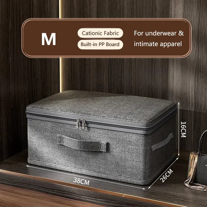 Boîte de rangement pliable avec fermeture éclair et couvercle, grande capacité, pour vêtements, couettes, organiseur anti-poussière pour placard, couvertures, literie, bac de rangement pour la maison