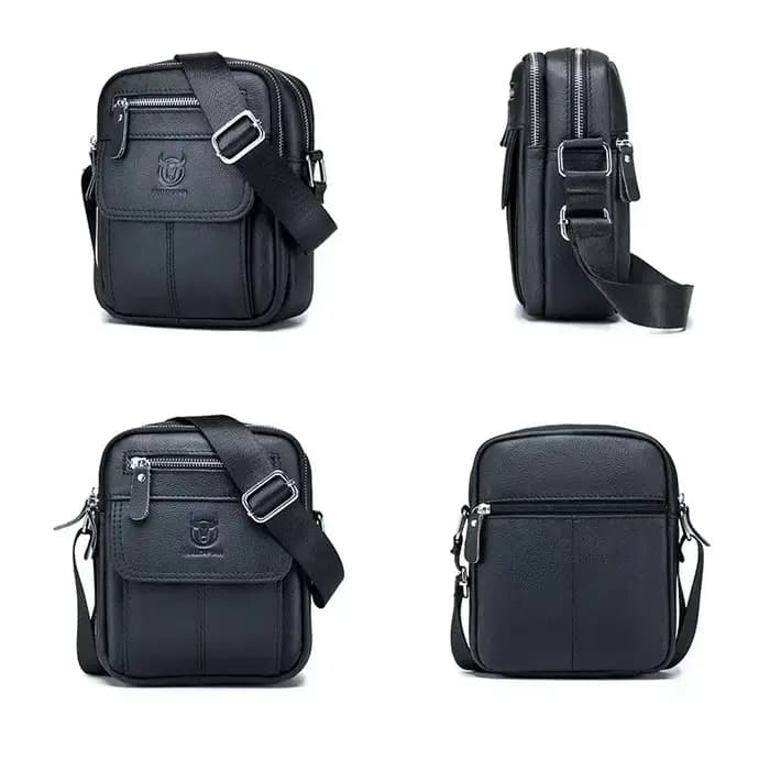 Bullcaptain-Sac en cuir de vachette pour homme