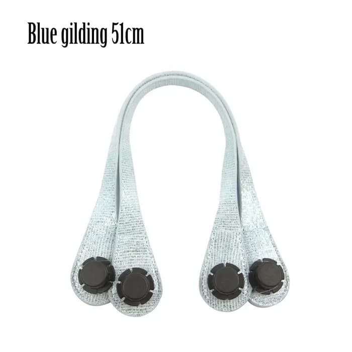 Poignées obag longues et courtes dorées, avec boucle D, extrémité en forme de larme, en Faux cuir, p