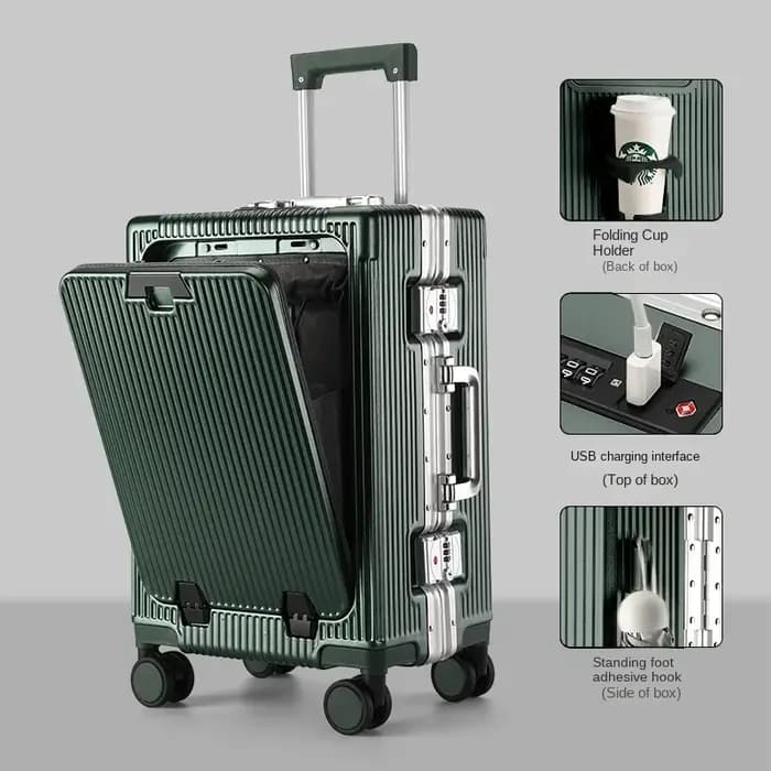 Valise à ouverture frontale pour cabine