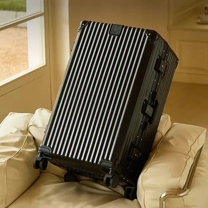 Valise surdimensionnée de grande capacité 24/28/30 pouces, robuste, durable, avec cadre en aluminium épaissi de luxe, valise à roulettes pour voyage.
