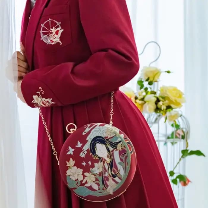 Ciel officiel bénédiction Hua Cheng Xie Lian sac à bandoulière Style ancien hommes femmes Oblique sacoche broderie sac de messager cadeau