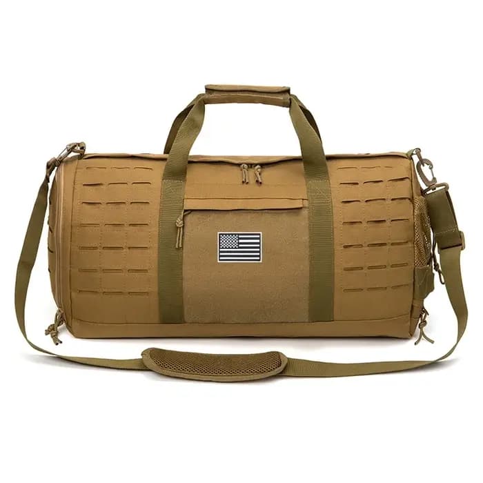 Sac de sport tactique de 40L pour hommes, sac de voyage, sac de fitness avec compartiment à chaussures, sac de basket-ball, sac de week-end pour activités de plein air