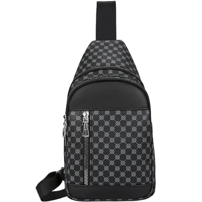 Le sac à bandoulière de couleur neutre pour hommes et femmes convient aux voyages et aux caractéristiques multifonctions.