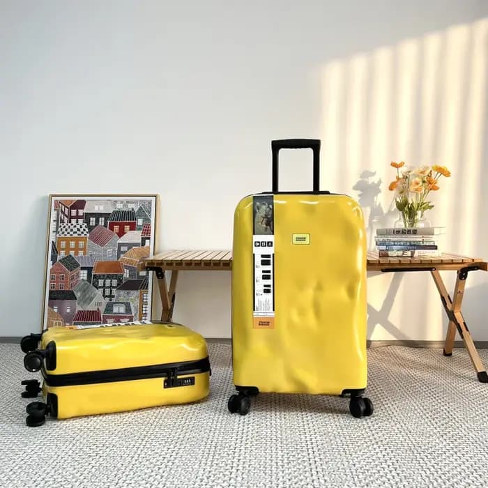 Valise trolley concave-convexe