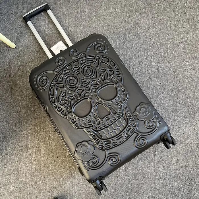 Valise de voyage avec éléments pop de personnalité