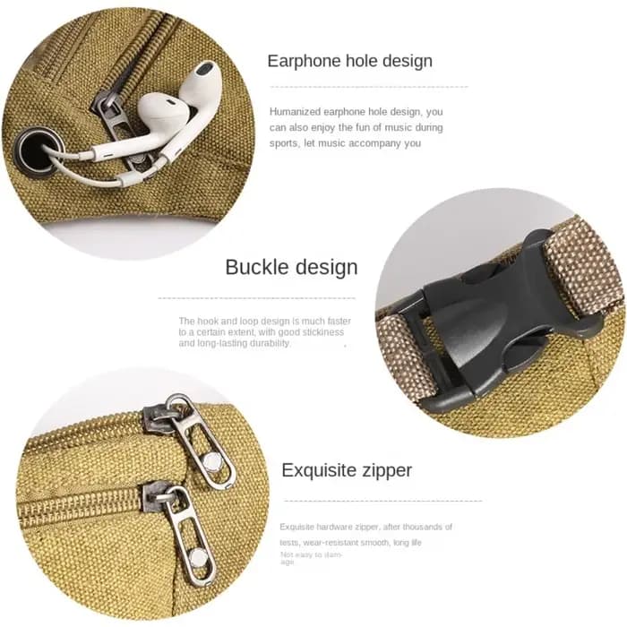 Fanny Pack sacs de course sac de ceinture pour femmes hommes sac à main en toile voyage Camping randonnée poche ventre pochette pour pièces de monnaie de téléphone