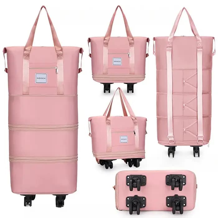 Sac de voyage sac à dos grande capacité démontage roue universelle sac de rangement bagages Portable Double couche sac
