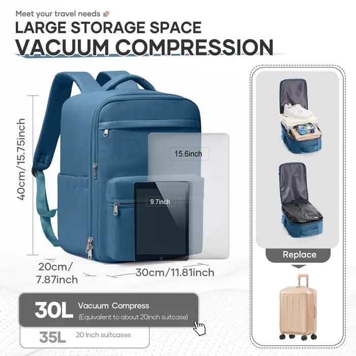 Nouveau sac à dos à Compression sous vide avion Ryanair 40x30x20 sac de voyage