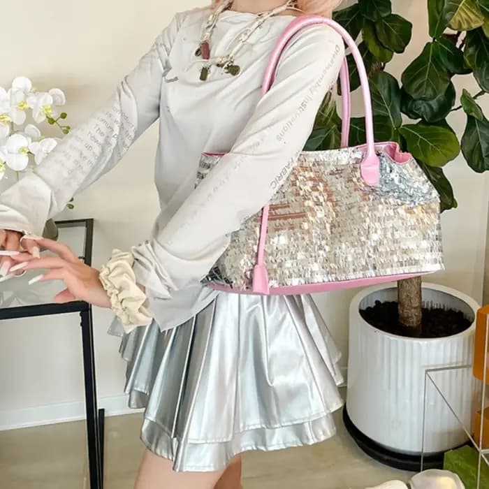 Sacs fourre-tout de soirée à paillettes pour femmes