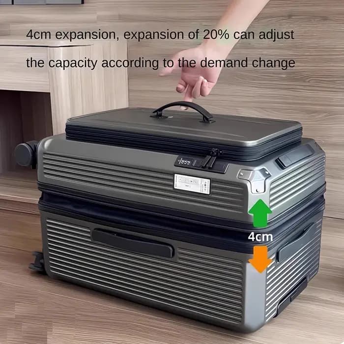 34 pouces grande capacité bagages ouverture latérale cinq roues 20