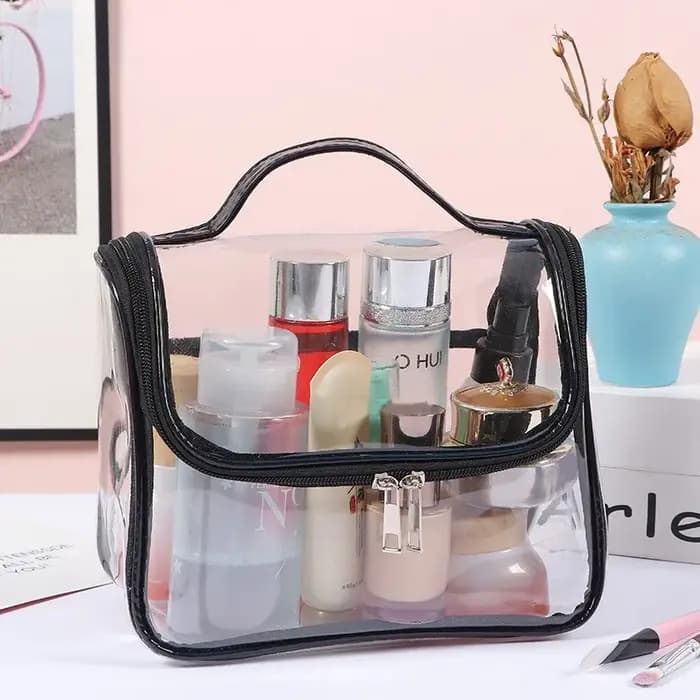 Sac à cosmétiques transparent en PVC