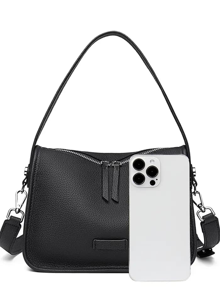 Sac à main de luxe imprimé en cuir souple tendance pour femme