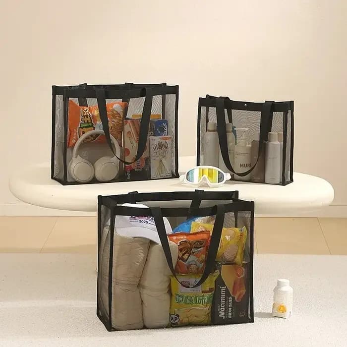 Sac de plage en maille grande capacité
