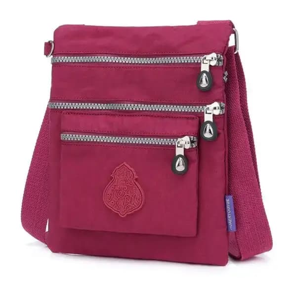 Sac à bandoulière en nylon ultra léger multicouche pour femme