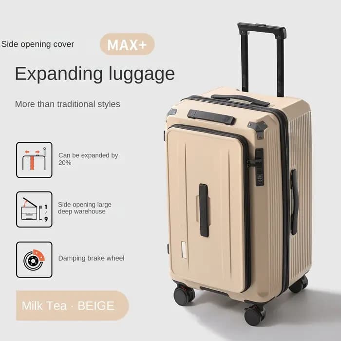34 pouces grande capacité bagages ouverture latérale cinq roues 20