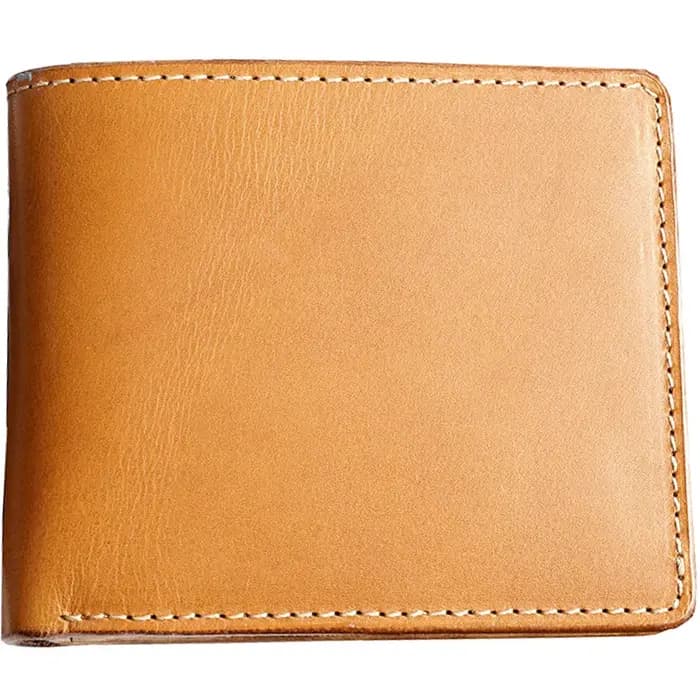 Portefeuille en cuir tanné végétal fabriqué à la main pour hommes, Style court, couche supérieure en peau de vache, pour jeunes étudiants, Clip en cuir horizontal tendance