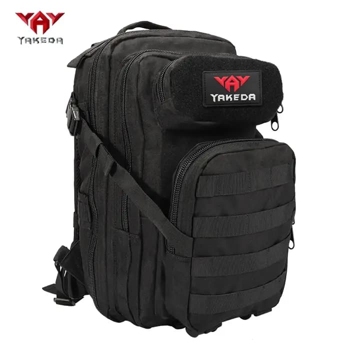 YAKEDA 26L Sac à dos de sport multifonctionnel Polyester 600D Matériau résistant aux déchirures et à l'usure avec poches multicouches