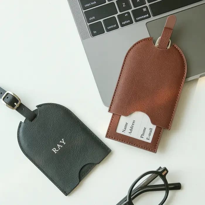 Étiquette de bagage personnalisée avec nom