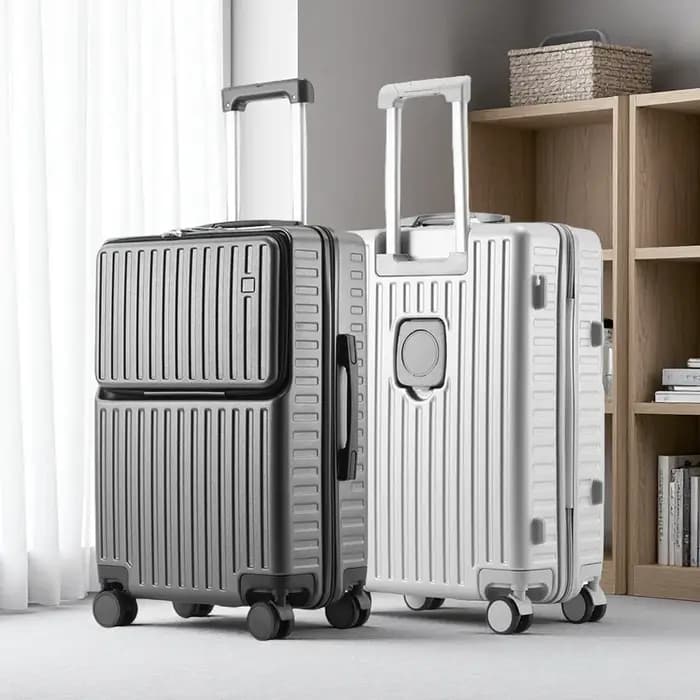Porte-bagages à main à ouverture frontale, support de téléphone caché, compartiment humide/sec, 20 p