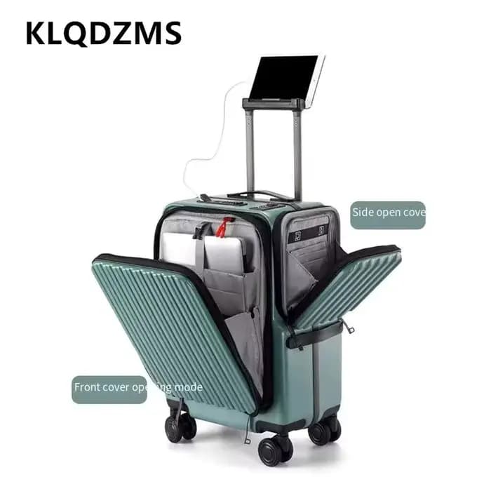 Valise cabine KLQDZMS à ouverture frontale pour ordinateur portable