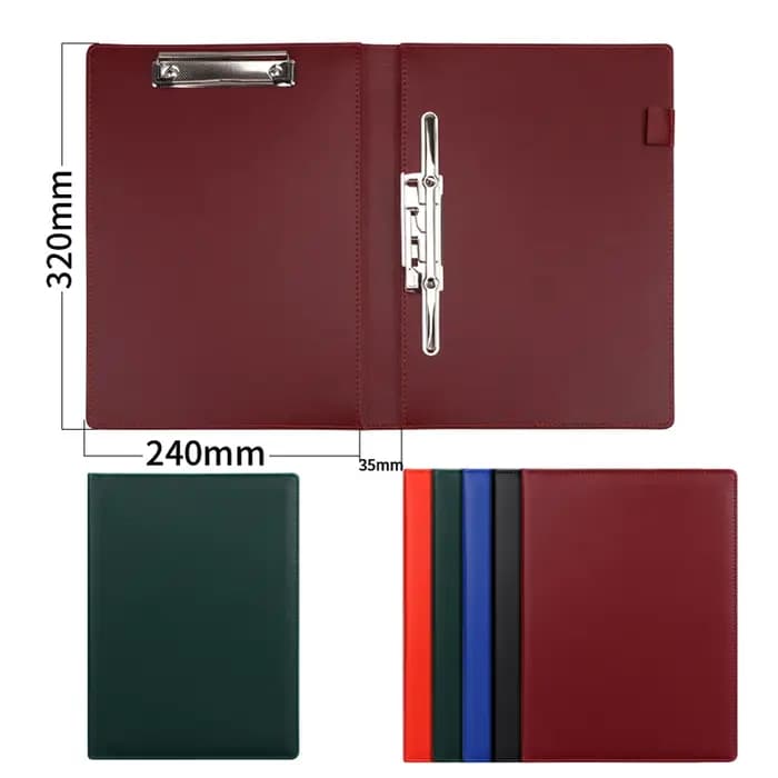 Porte-documents en cuir pour femmes d'affaires, porte-papier, portefeuille exécutif, bureau de presse-papiers, accessoires de bureau, école universitaire, A4