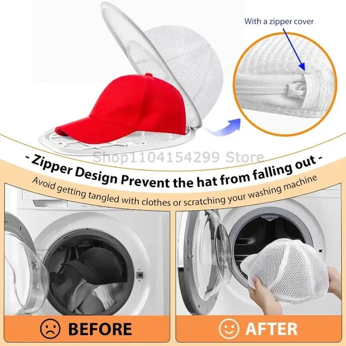 Sac de Protection de lavage de chapeau Portable