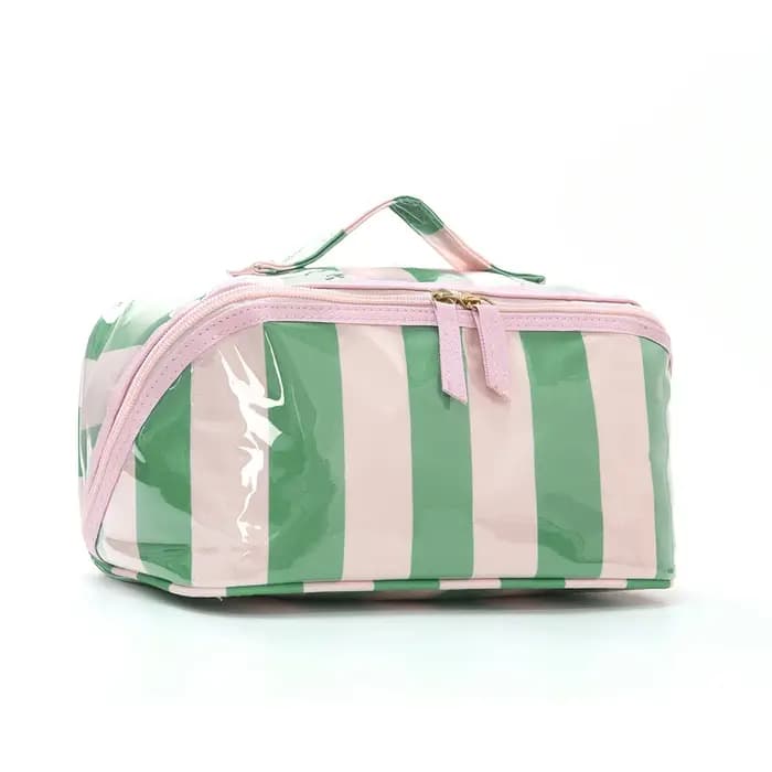Pochette de voyage pour maquillage, trousse de toilette zippée pour cosmétiques et pinceaux, étui po