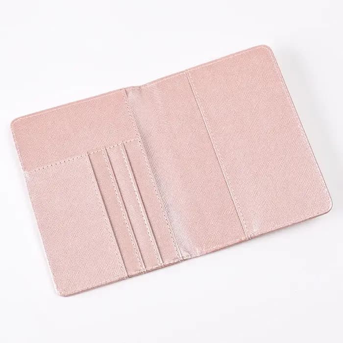 Saffiano-Ensemble d'étiquette de bagage en cuir PU