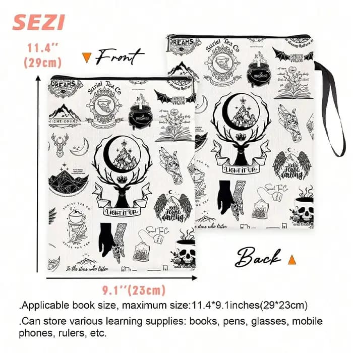 Sac de rangement pour livres