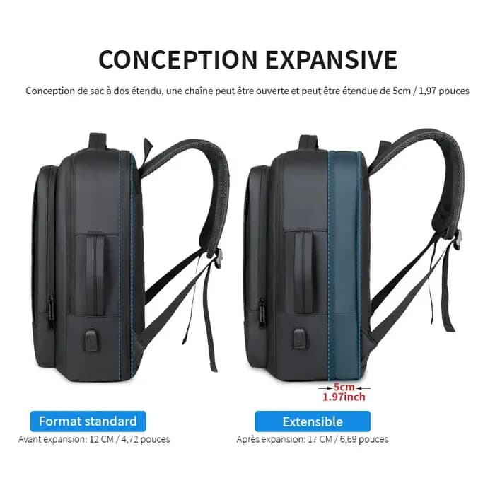 Sac à dos pour homme pour les déplacements professionnels