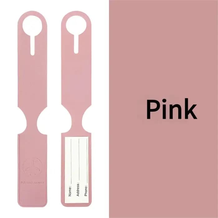 Étiquette de bagage en PU durable à longue sangle pour les voyages aériens – Identification rapide d