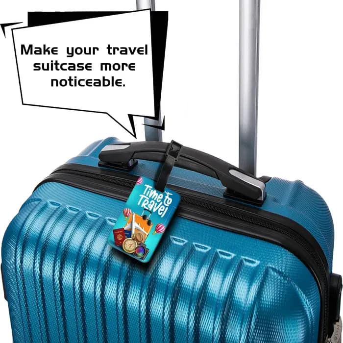 Étiquette de bagage de voyage unisexe