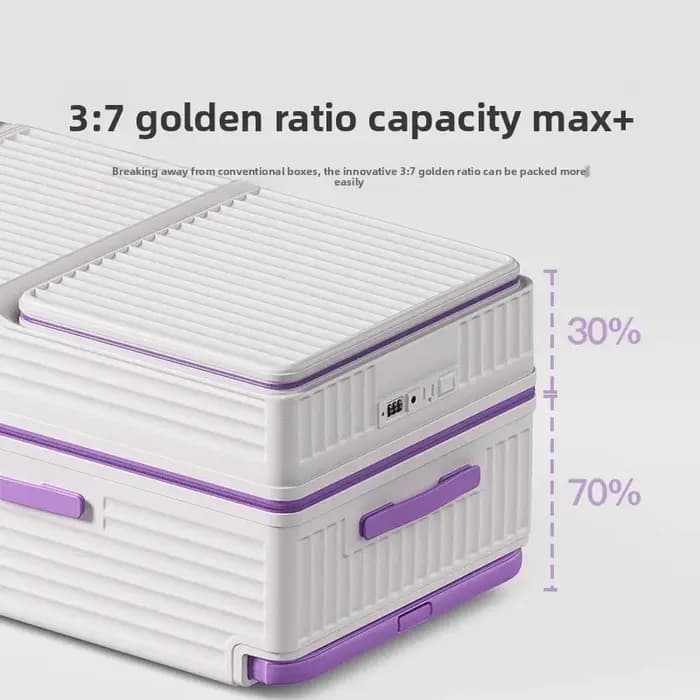 Valise unisexe grande capacité 20 pouces, durable, modèle 2025, poignée large, ouverture frontale, serrure à code, valises à roulettes