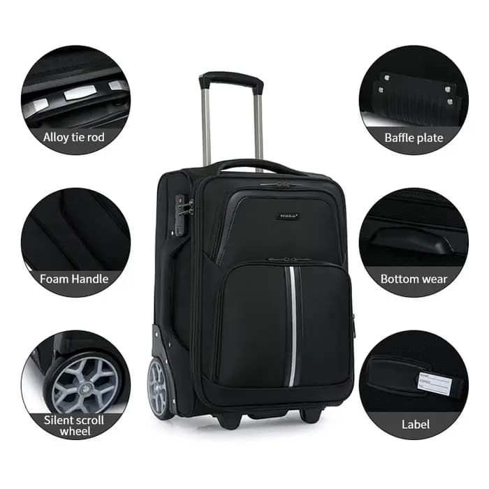 Valise de voyage de 20 pouces en tissu Oxford