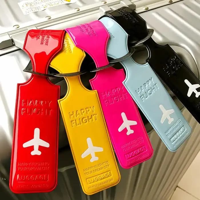 Étiquettes de bagage de voyage couverture valise ID porte-étiquette