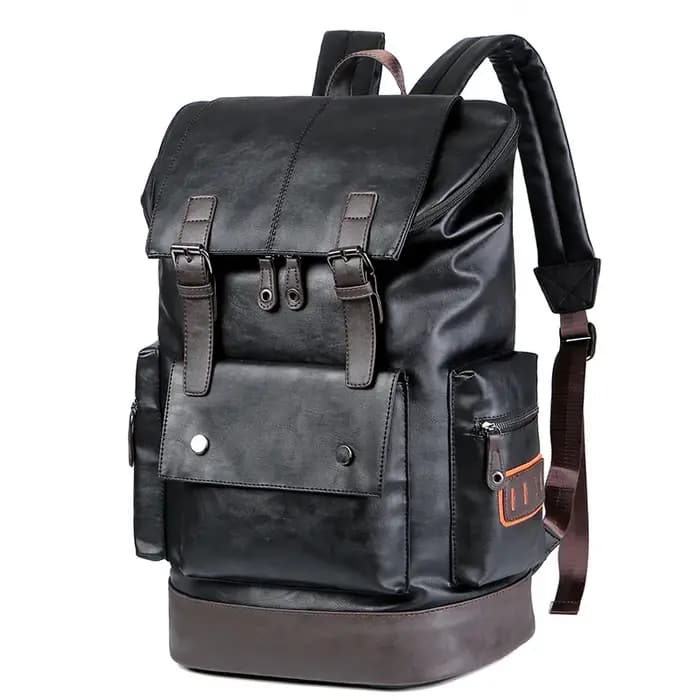 Grand sac à dos de voyage antivol en cuir pour hommes sacs pour ordinateur portable