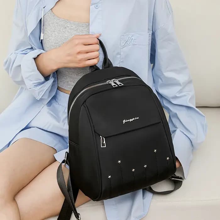 Sac à Dos en Nylon Décontracté avec Sangle Réglable