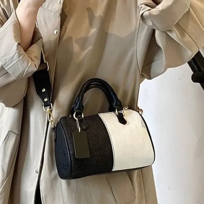 Patchwork Colorblock Mini sacs à main pour femmes Denim épaule