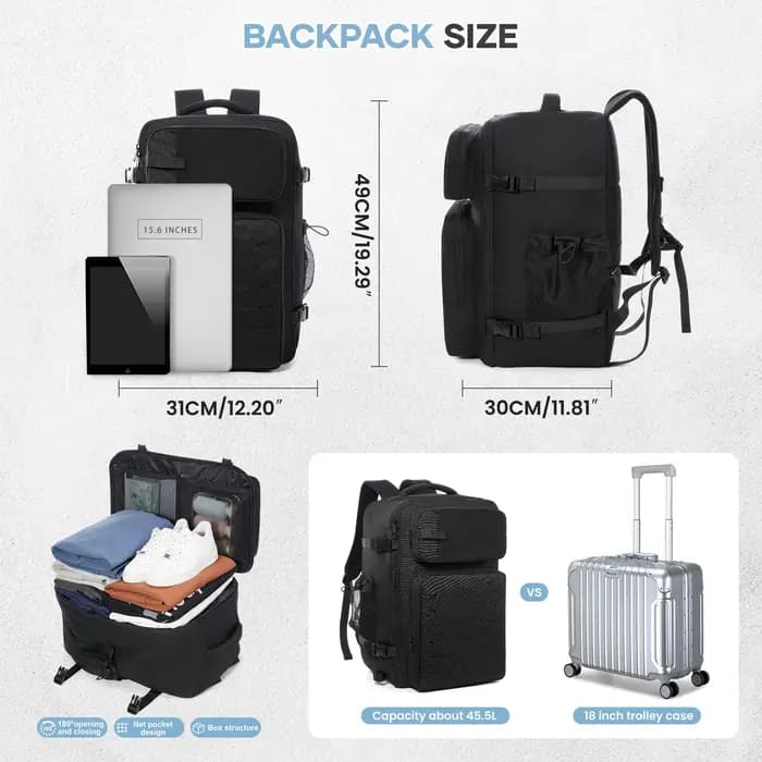 Sac à dos de randonnée à compression sous vide pour homme