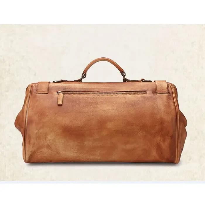 Sac de voyage Vintage en cuir véritable pour hommes
