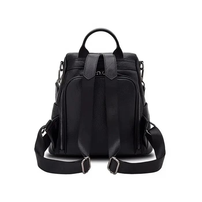 Sac à dos en cuir véritable pour femme