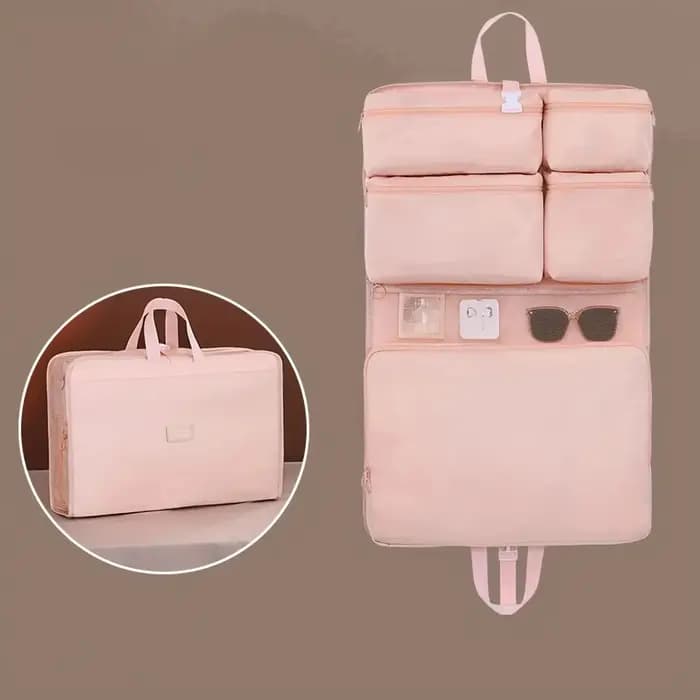 Sac de Voyage Essentiel Multi-Compartiments – Organisateur de Valise Suspendu pour Sous-vêtements et