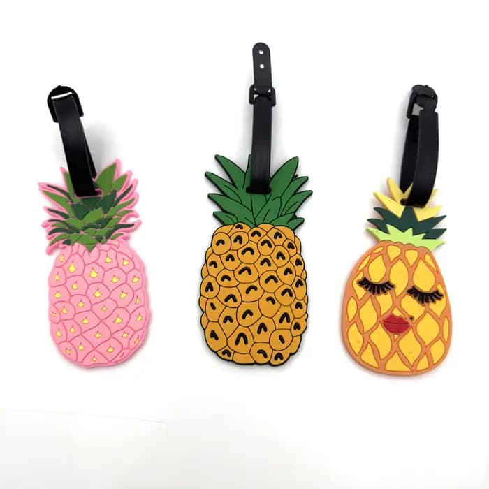 Étiquette de valise ananas mignonne