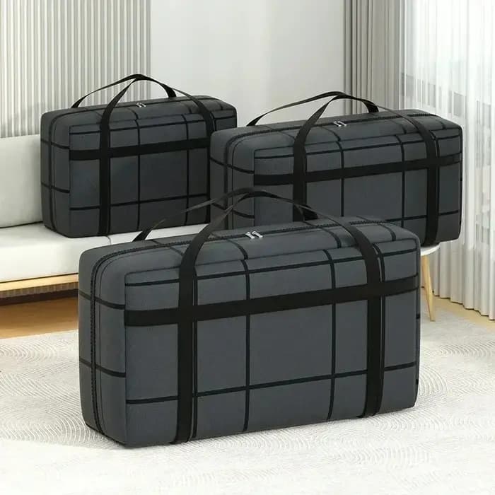 3/1 pièces énormes sacs mobiles durables 180L 40L 90L grand sac de rangement robuste sac à dos de voyage sangle poignées solides fermetures éclair grands fourre-tout