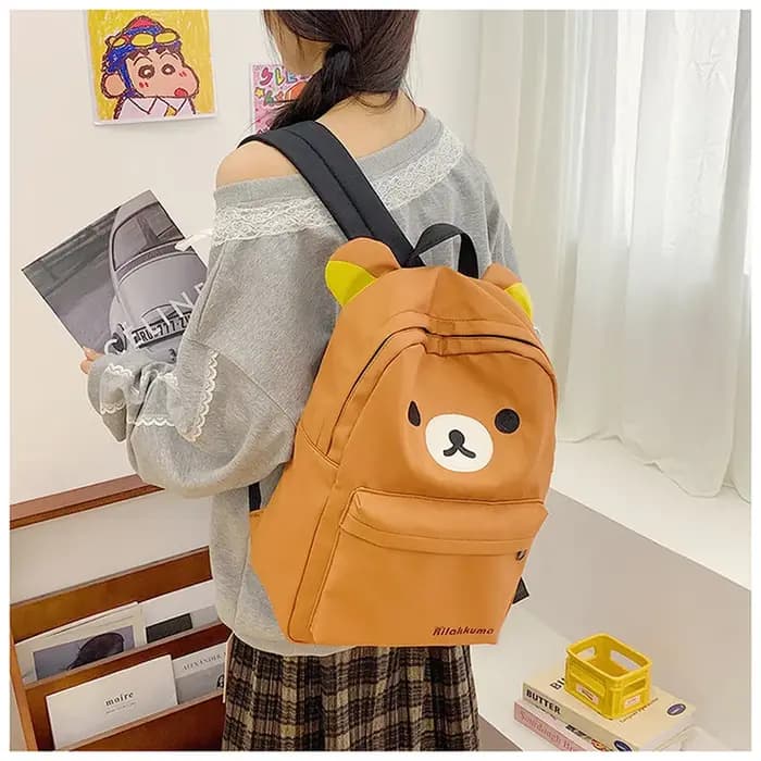 Kawaii mignon ours Rilakkumas sac à dos grande capacité Anime dessin