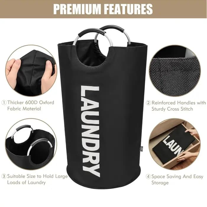 Sac de rangement pour linge 82L