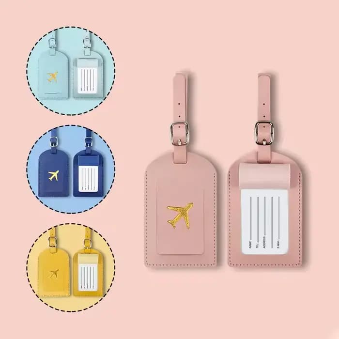 Étiquette de bagage de voyage en avion