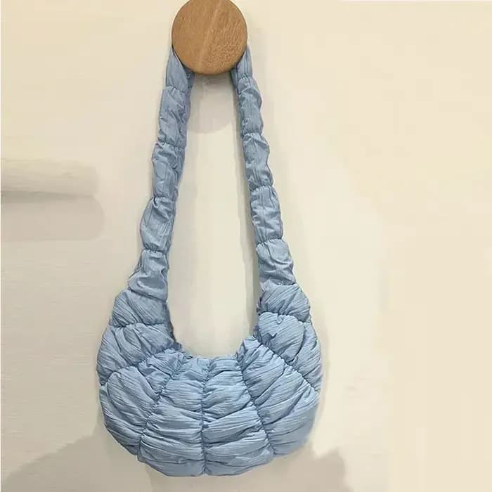 Hobos sac croisé Y2k mode décontracté plissé nuage sac à bandoulière unique grande capacité fourre-tout coréen populaire sac diagonale croix