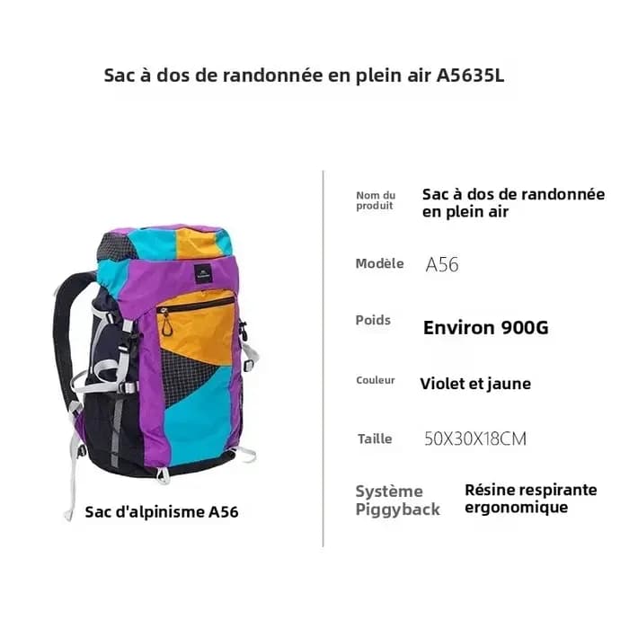 MOUNTAINHIKER 27L35L sac d'alpinisme de Camping en plein air sac à dos à bandoulière multifonctionnel randonnée voyage sac tactique léger